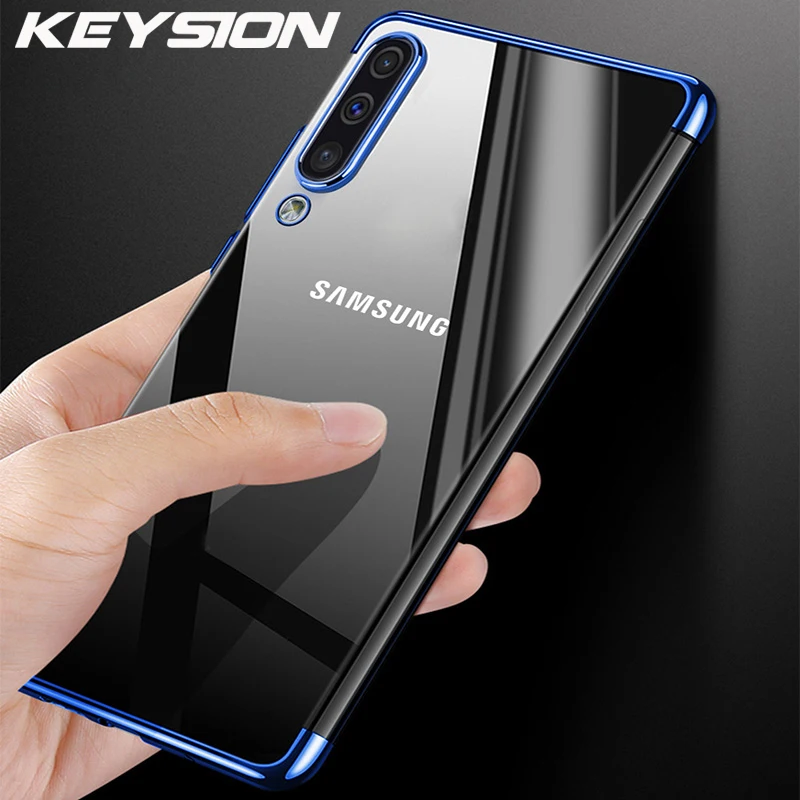 Чехол KEYSION для Samsung Galaxy A50 A30 A70 роскошный мягкий прозрачный чехол-накладка с