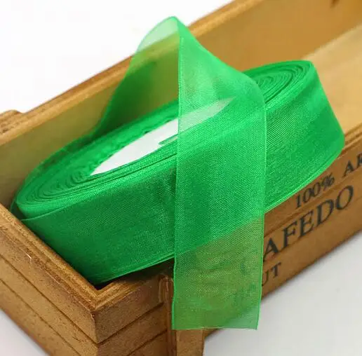 5/8 дюймов шелковой органзы Кружево ленты 15 мм Ширина прозрачный Ленты DIY Craft