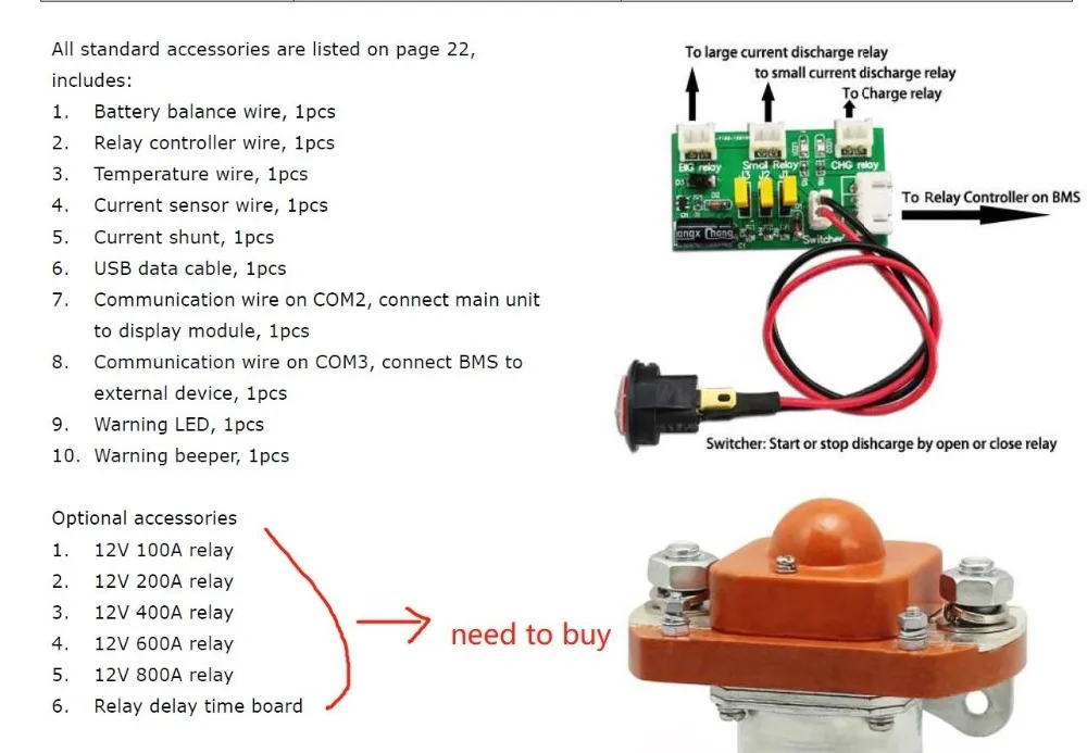 Баланс 1.2A Chargery BMS8T 2 S-8 S Lipo lifepo4 LTO система управления литий-ионной батареей 100A 300A 600A литиевые BMS Smart 3S 4S 7S