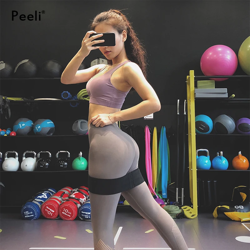 Резиновая лента для тренировок нескользящая Эспандер фитнеса и спортзала