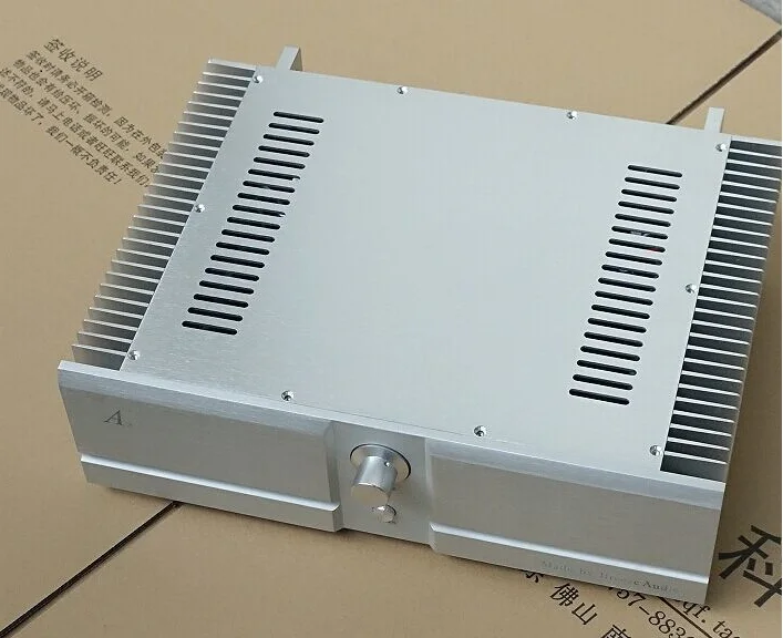 

All aluminum alloy 4312 full silver combined amplifier A class after class A and B combined amplifier chassis