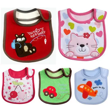 Слюнявчик Детский водонепроницаемый 3 слоя 1 шт. | Детская одежда и обувь