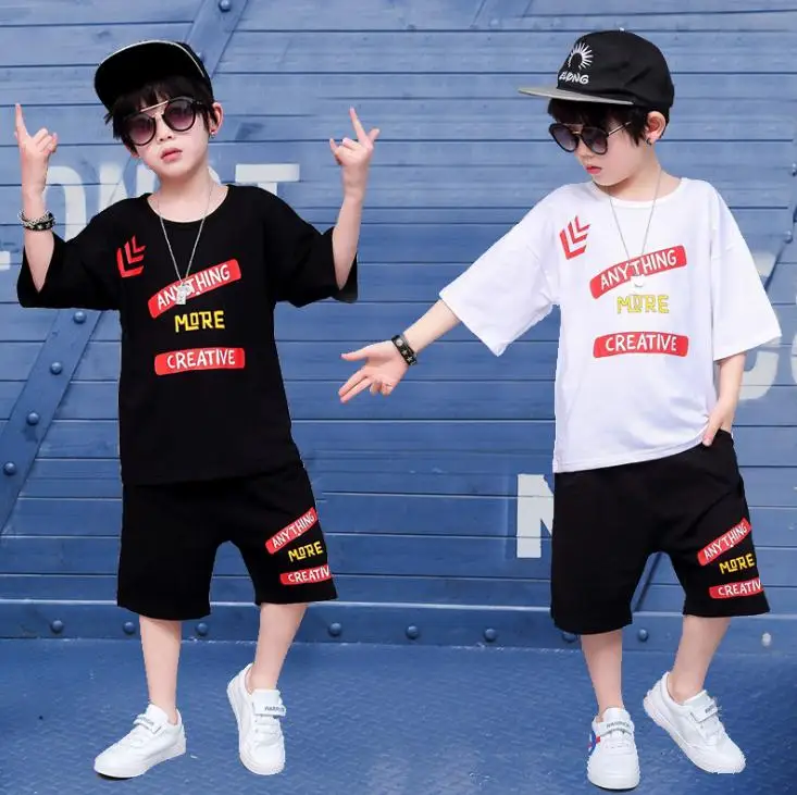 2019 Kids Clothing Set Summer Boys Fashion Clothes 3 4 5 6 7 8 9 10 12 Years Short Sleeve Cotton Children Sets For Boy | Детская одежда
