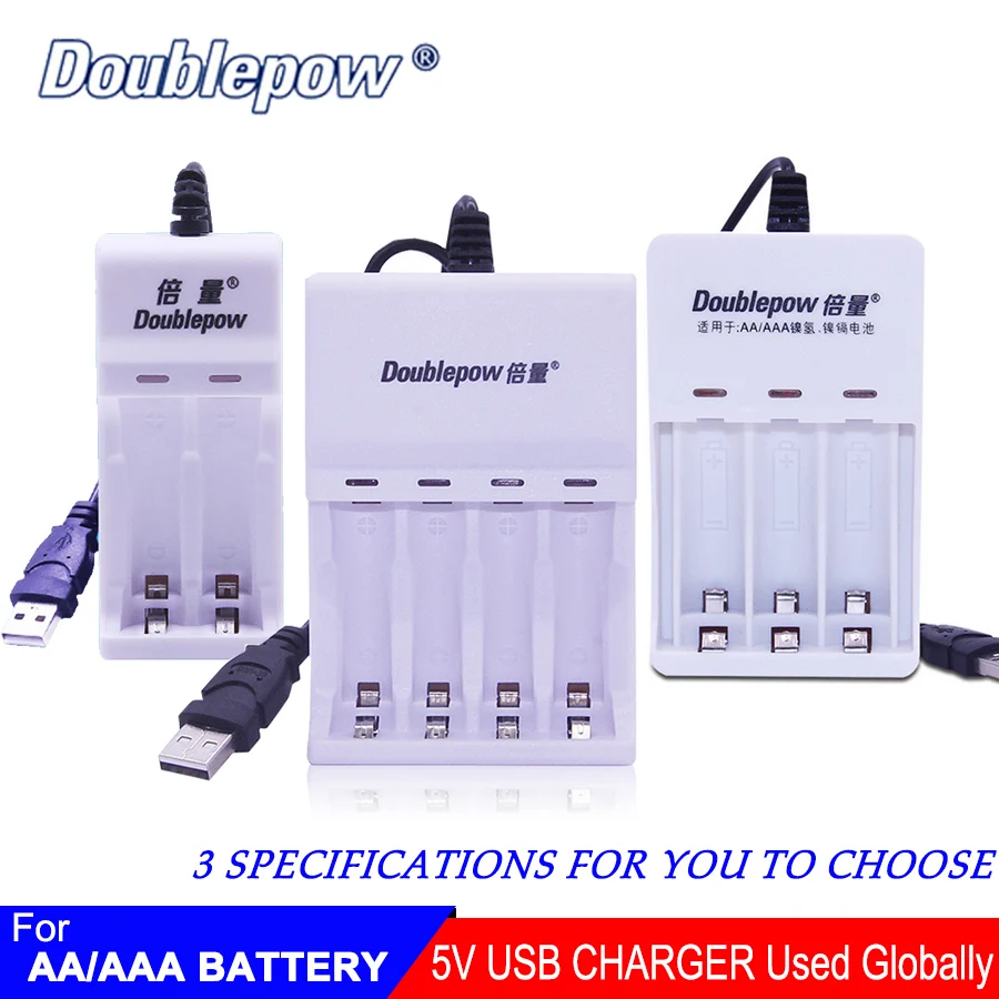 Universal 2/3/4 Slots AA/AAA Charger Quick Adapter USB Output Battery Charging Tool For Rechargeable | Электроника