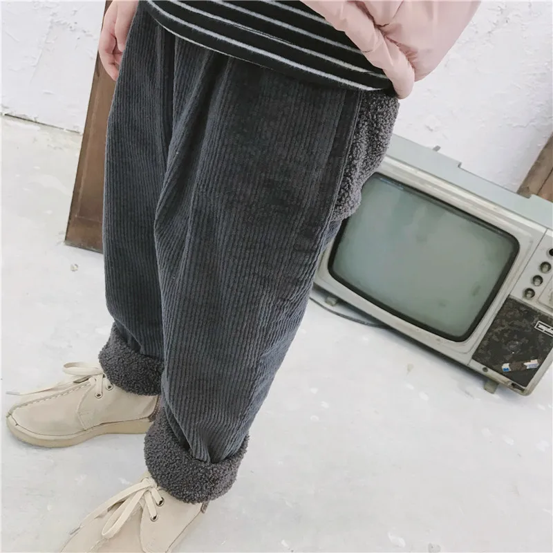 2018 г. Новое поступление зимние вельветовые утепленные универсальные штаны