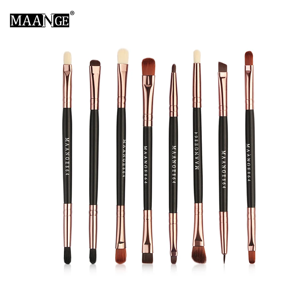 MAANGE Pro 8 шт. Косметические кисти для макияжа Набор ультра мягкая косметика глаз
