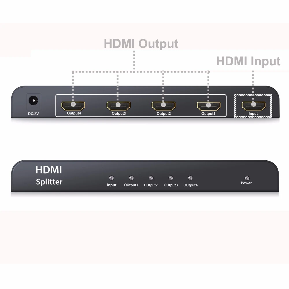 Neoteck 1080P 4 канальный HDMI совместимый сплиттер HD концентратор 1x4 3D усилитель