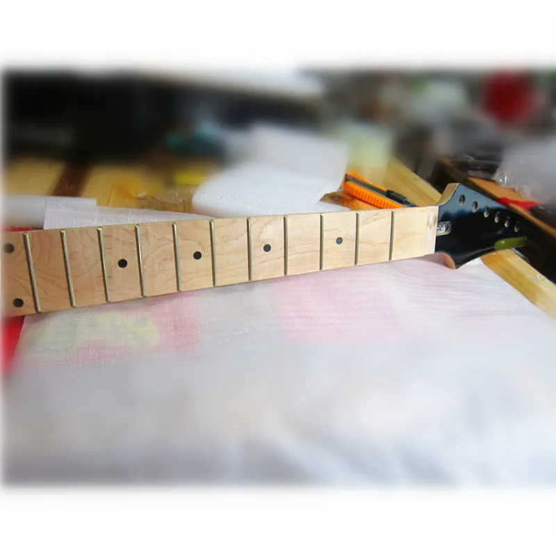 Disado 24 лада инкрустация точек Клен электрическая гитара Гриф клен гриф древесина