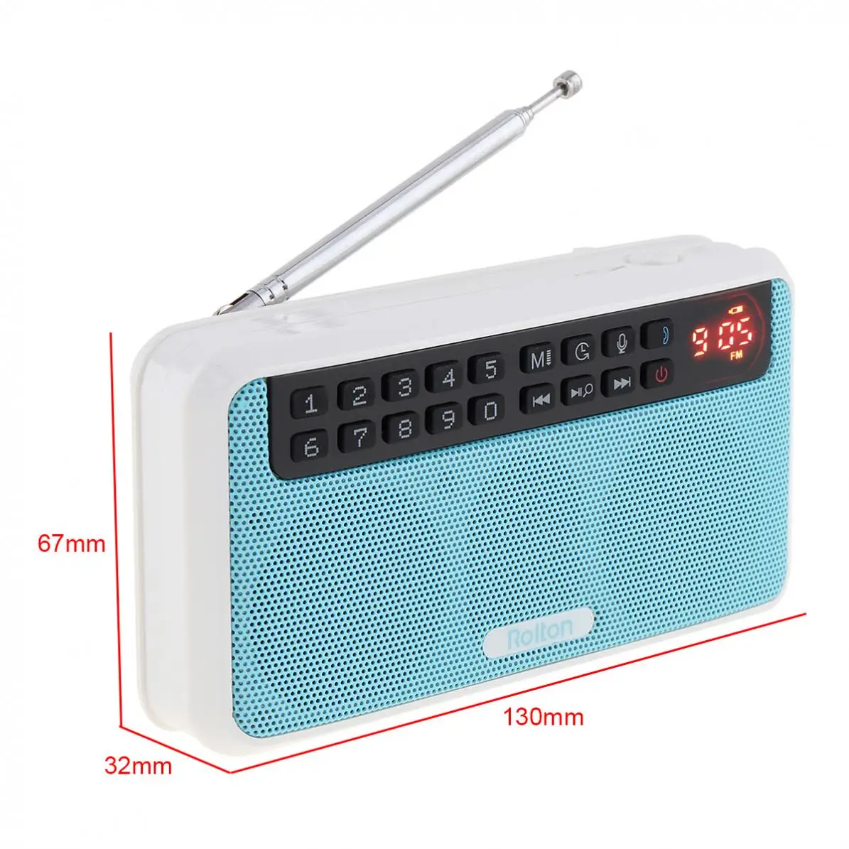 Беспроводная Bluetooth совместимая Колонка 6 Вт цифровое FM радио Hi Fi стереозвук со