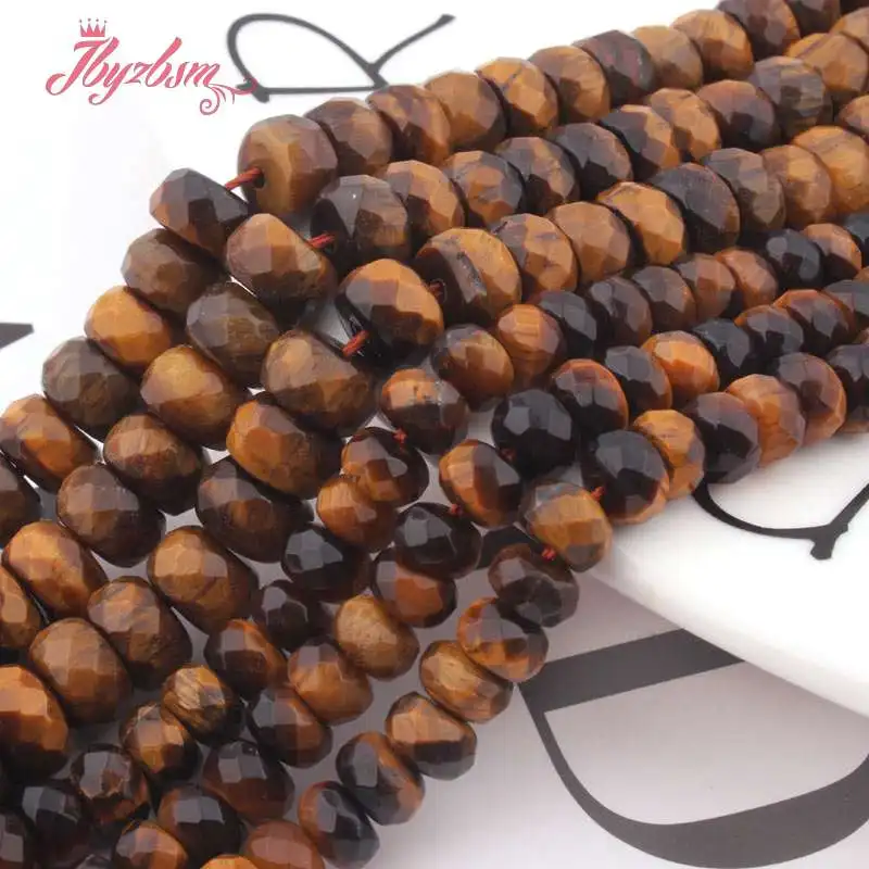 Бусины тигровый глаз для изготовления браслетов ожерелий ювелирных изделий 3 х6 4