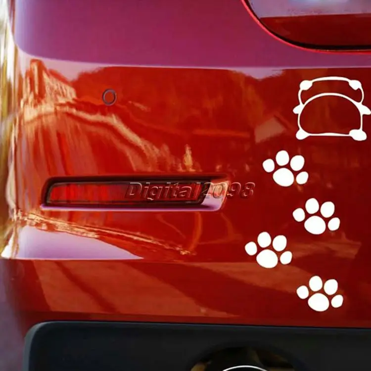 Yetaha новый автомобильный Стайлинг забавные наклейки на заднюю панель с пандой для