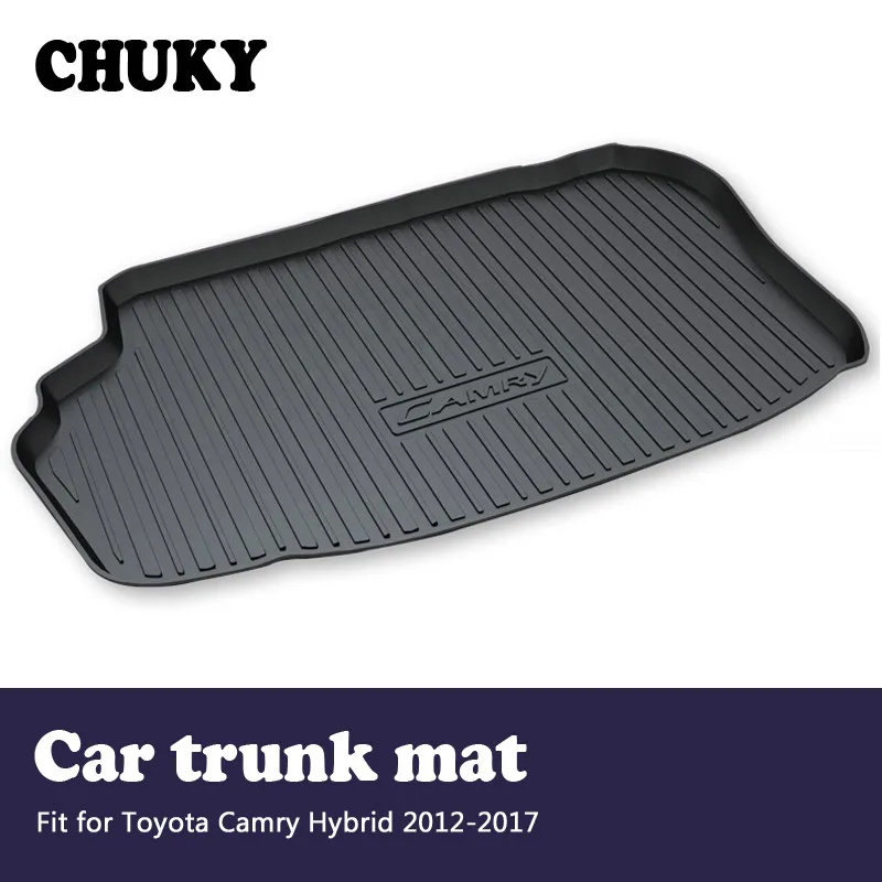 

CHUKY For Toyota Camry Hybrid 2012 2013 2014 2015 2016 2017 Car Cargo rear trunk mat Boot Liner Tray Anti-slip mat Accessories