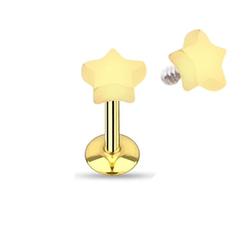 Новый продукт пирсинг для ушей губ тела хрящевая спираль Козелка звезда штанга