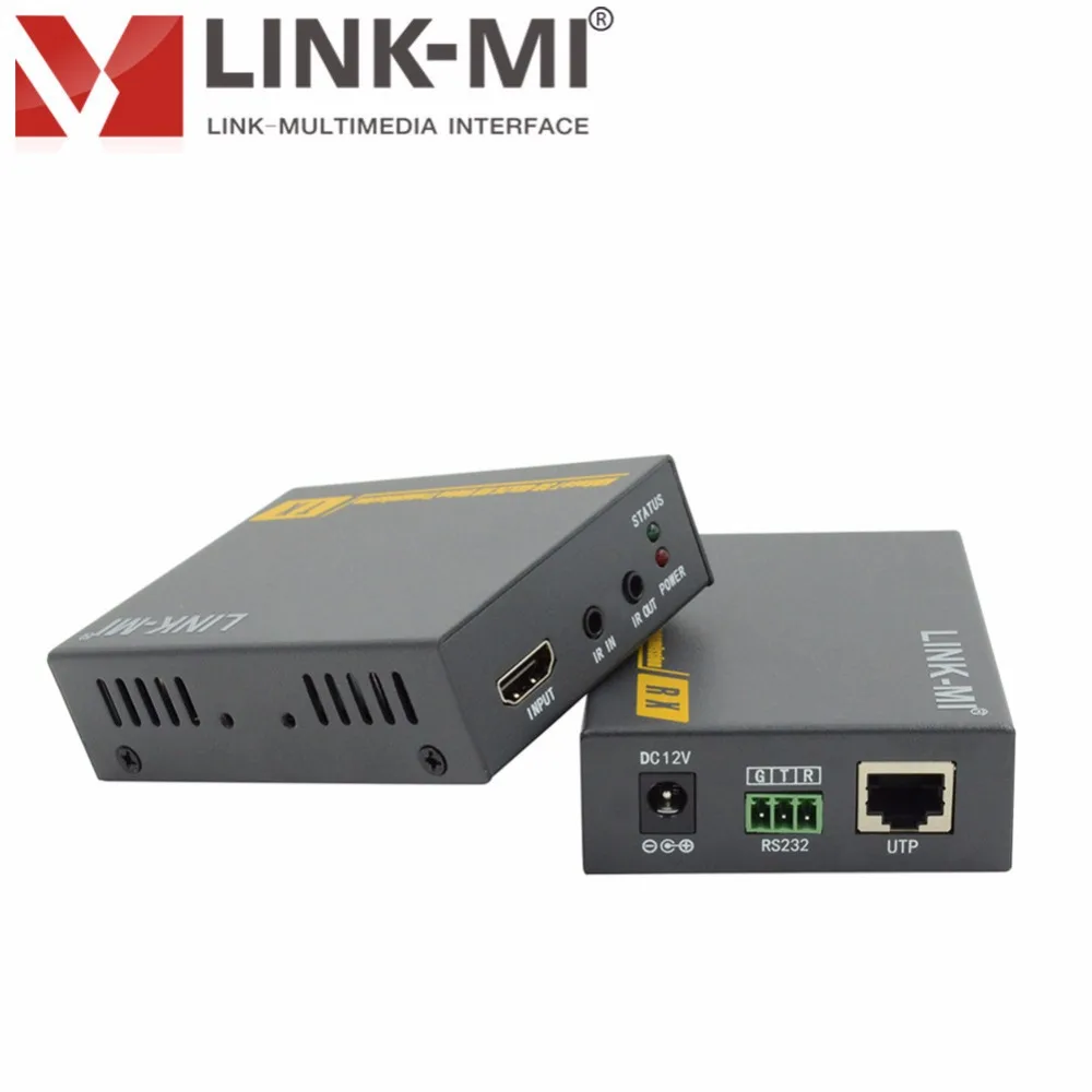 LINK-MI LM-HT201H HD видео Передача 3D 4K x 2K 100m HDBaseT HDMI удлинитель по одиночному Cat5e/6 кабелю |