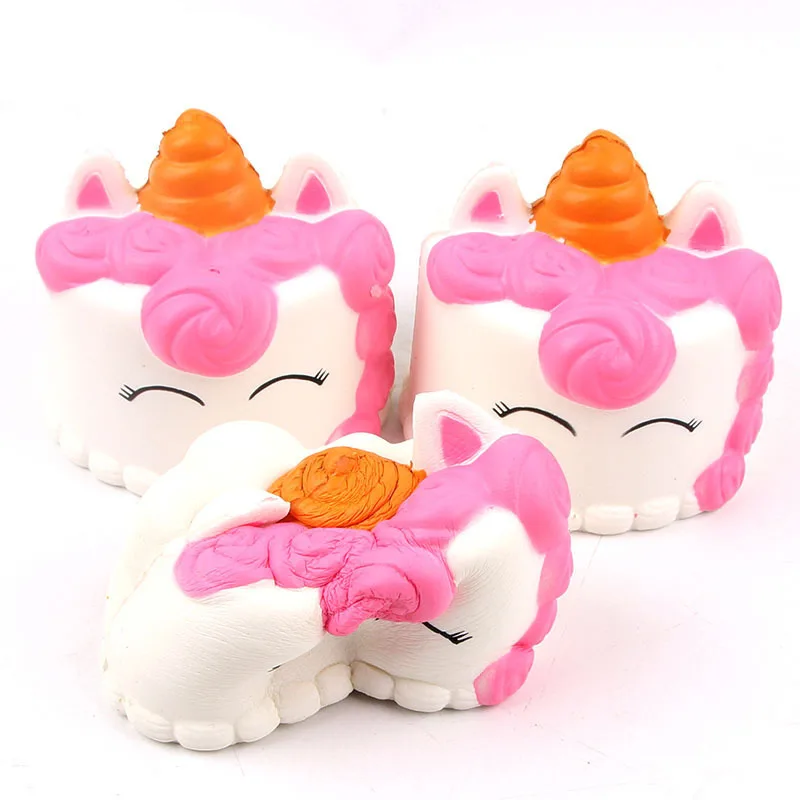 9 см милый Jumbo медленный рост Squishy КИТ торт мультфильм мягкий Squeeze Kawaii Squishies игрушки
