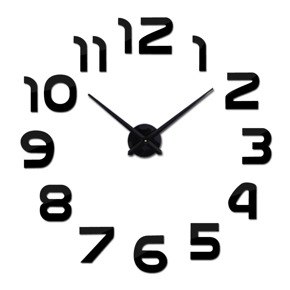 new wall clock watch clocks reloj de pared home decoration 3d acrylic special wall sticker Living Room Needle