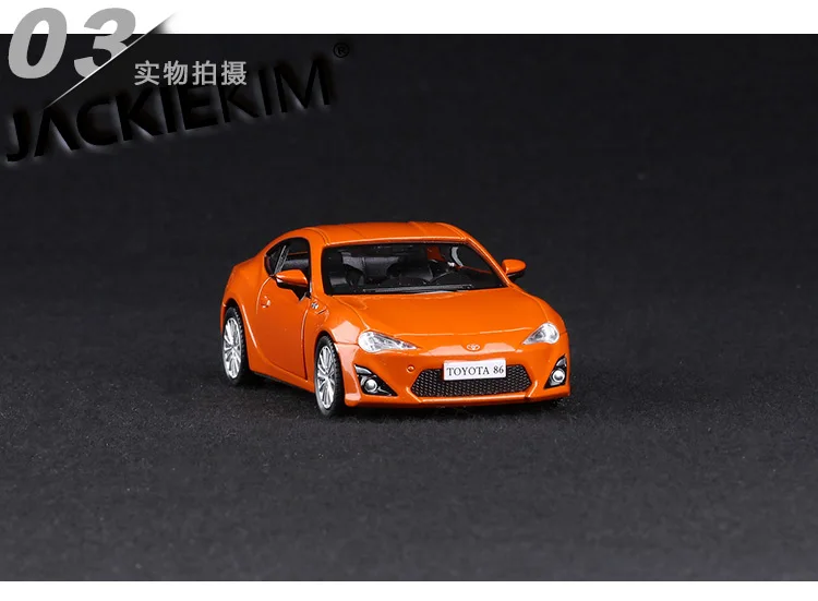 1:36 Масштаб Высокая симуляция Toyota GT86 AE86, модель автомобиля из сплава, качественные модели игрушек