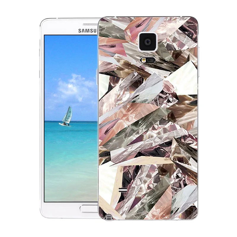For Samsung Note 4 Case Silicon Back Cover Phone for Galaxy note4 Marble Printed Bag Clear Soft TPU | Мобильные телефоны и