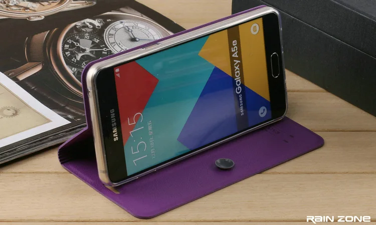 5 цветов, модный кожаный чехол-книжка для samsung Galaxy A5() A5100 A510F, брендовый чехол для телефона, чехол