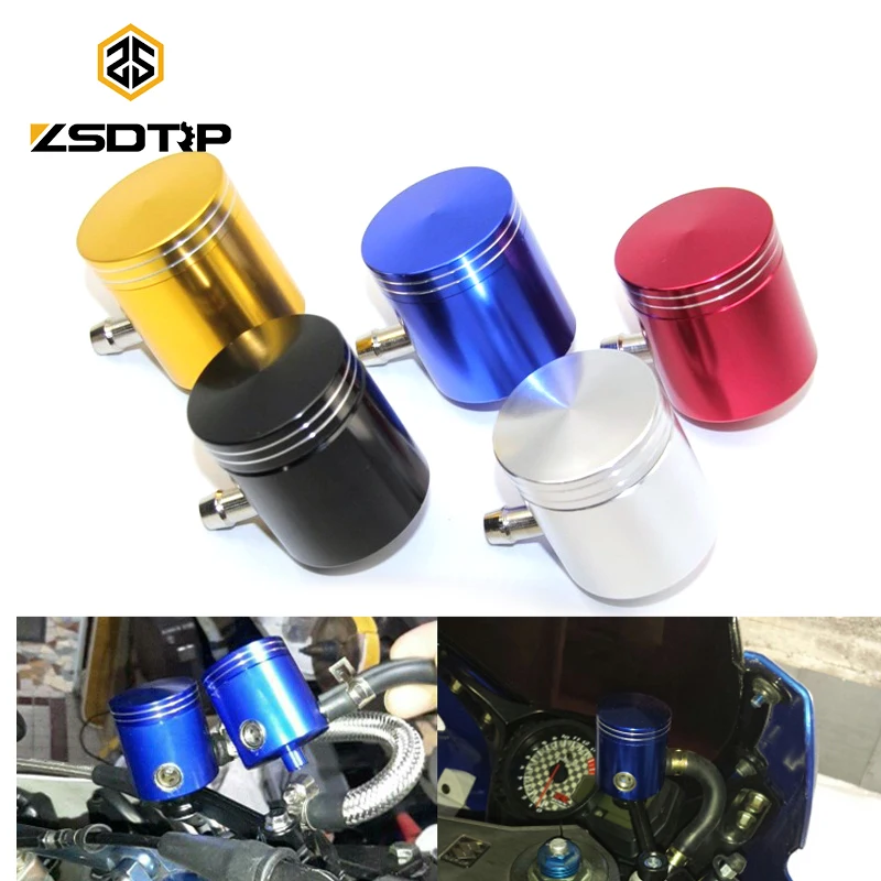 ZSDTRP Motorcycle Brake Fluid Reservoir Clutch Cylinder Tank Oil Fluid Cup For BAJAJ YAMAHA DUCATI Kawasaki Suzuki Honda CBR600