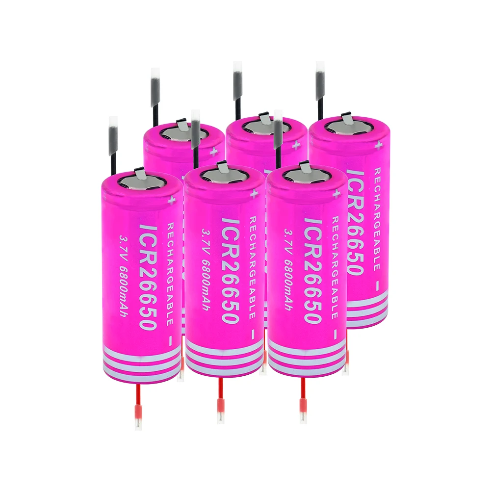 Высокая дренажная 6/8/10 шт 3 7 v 6800mah литий ионная батарея 20a 26650 литиевая