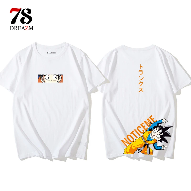 white2 Dragon Ball футболка гоку пара топ тройник вегета мужчины/женщины наруто лучший друг футболка Dragon Ball Z футболка dbz Son аниме - Цвет: white2