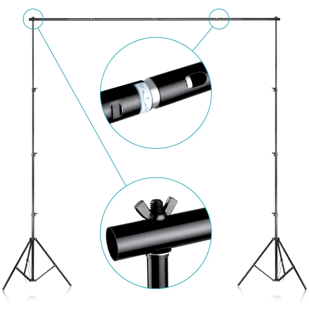 

Neewer Photo Video Studio Adjustable Background Stand Backdrop Support System 10x12 feet/3x3.6 meters and Carrying Bag