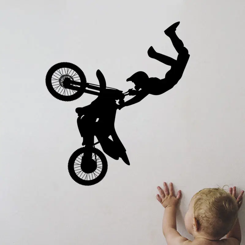 

Vinyl Art Sports Wall Sticker Tribal Bike Motorcycle Room Decoration Design Poster Mural Decals Decor Ornament LX241
