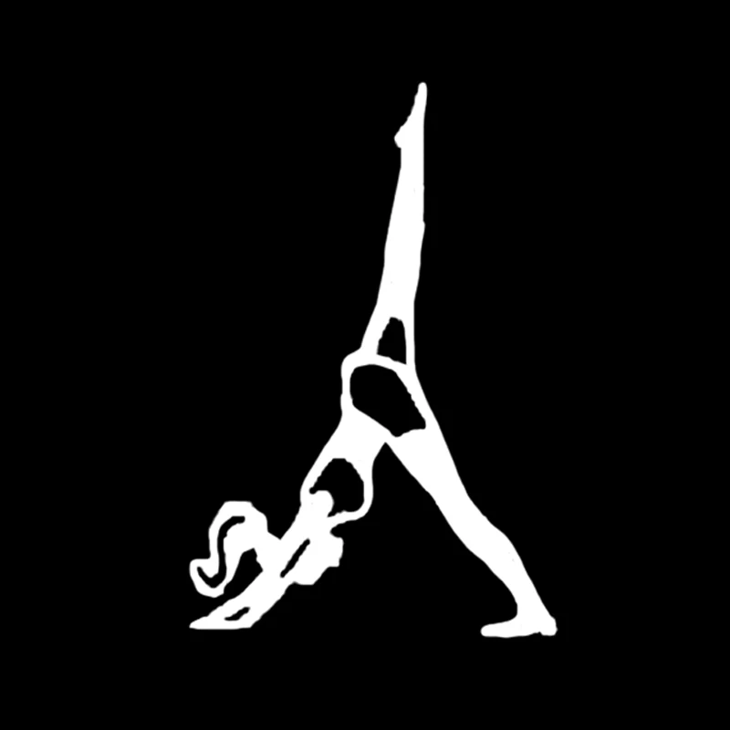 QYPF 10.3*15.6 Interesting Aerobic Exercise Yoga Sport Decor Vinyl Car Sticker Accessories C16-1972 | Автомобили и мотоциклы