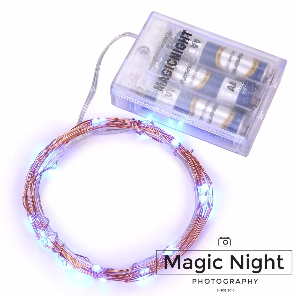 Magicnight 10 футов 30 синих мини микро светодиодных звездных огней погружные сказочные