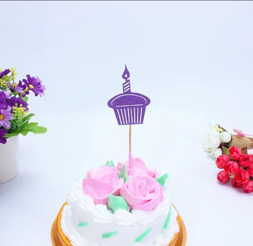 1 шт. Разноцветный флаг для торта на день рождения|flag topper|for weddingdecoration supplies |