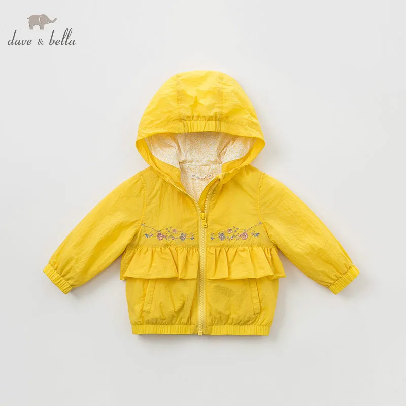 DBM9587 dave bella весенняя куртка для маленьких девочек детская модная верхняя одежда