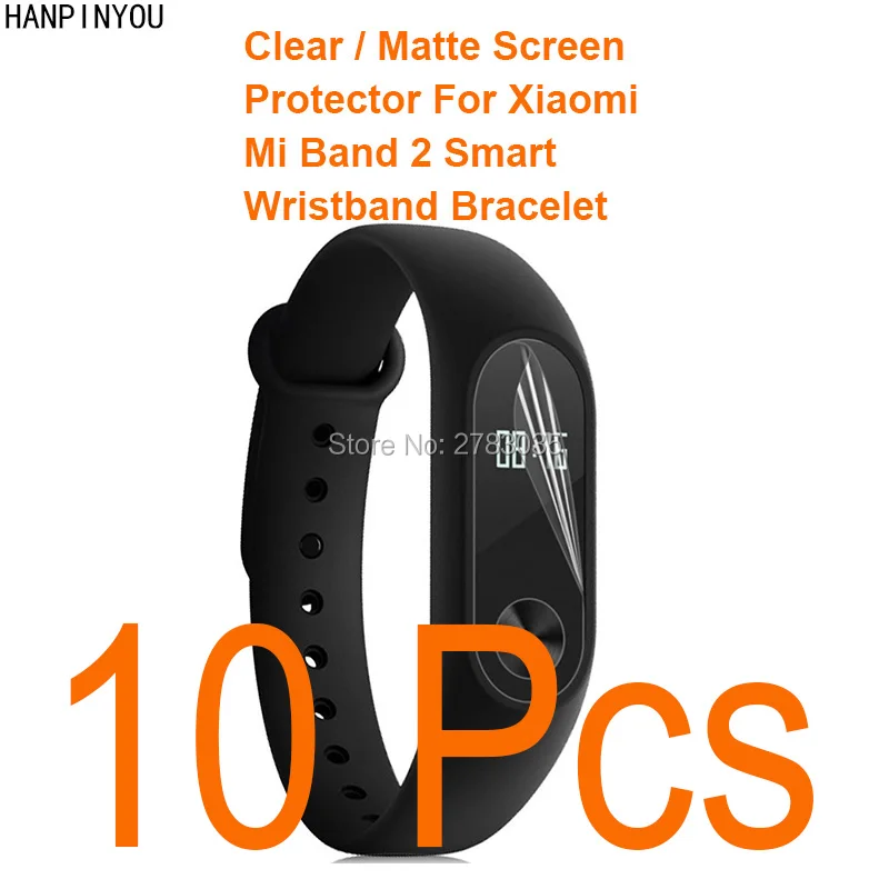 10 шт. умные часы для Xiaomi Mi Band 2 прозрачная глянцевая/Антибликовая матовая защитная