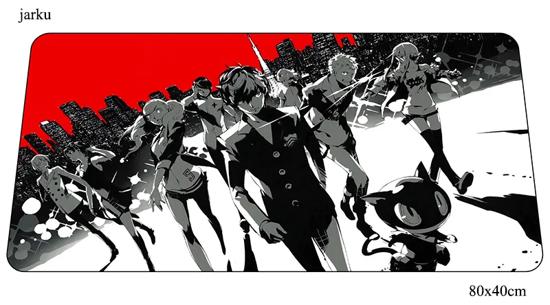 Persona 5 Коврик для мыши 800x400x2 мм игровой коврик для мыши с блокировкой края офисный коврик для ноутбука толстый коврик для мыши игры pc геймерские коврики