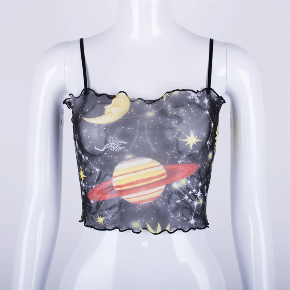 Женский короткий топ с вырезом лодочкой рюшами вечерние на бретельках каждый