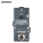 Ammoon AP-09 Looper гитарная педаль серии Nano петля педаль эффектов для электрогитары настоящий обход неограниченное количество накладных гитарных деталей