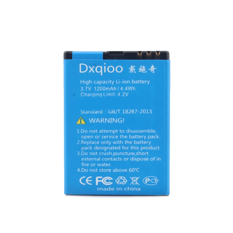 Аккумулятор Dxqioo 1200 мАч для аккумуляторов GINZZU R12D