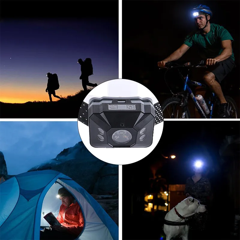 10000лм XP G2 светодиодная перезаряжаемая фара белый красный палец индукционные фары