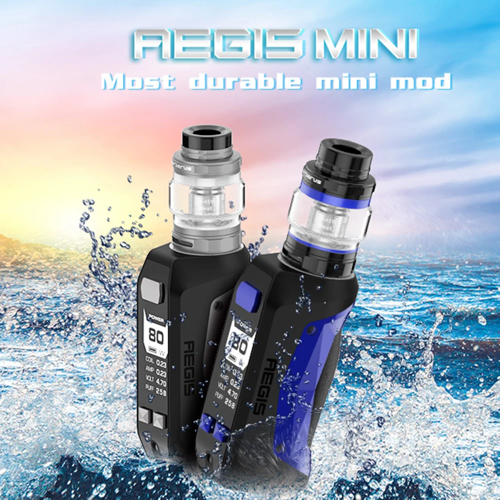 Clearance Geekvape Aegis Mini 80W Kit with 2200mAh Battery &amp 5.5ml Cerberus Tank IP67 Waterproof/dustproof/shockproof Design |