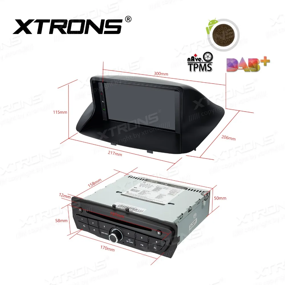 XTRONS 7 &quotAndroid 8 1 радио gps RDS USB wifi Автомобильный dvd плеер для Renault Megane 3 III Fluence 2008 2009 2010