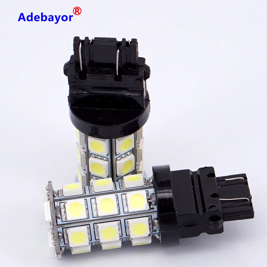 Бесплатная доставка 100 шт. T25 3157 P27/7 Вт Автомобильный свет 5050 SMD 27LED автомобильный