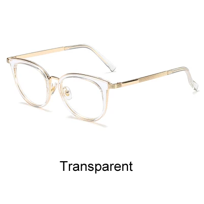 Transparent Ralferty Модные прозрачные очки женские оптические корректирующие очки при близорукости оправа Zero Point очки F92183 - Цвет оправы: Transparent