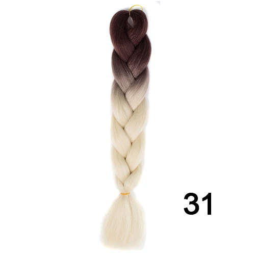 Beyond beauty Ombre Jumbo косички синтетические косички волосы крючком 100 цветов доступны 100 г наращивание волос - Цвет: T1B/33