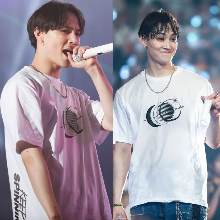 Kpop got7 world tour держать спиннинг концерт такой же печать футболка мужская мода лето