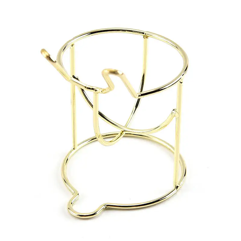 gold rabbit Милая металлическая подставка для макияжа, мини вешалка для сушки, косметическая пудра, блендер, домашняя стойка для хранения, губка, подставка для сушки, держатель - Цвет: gold rabbit