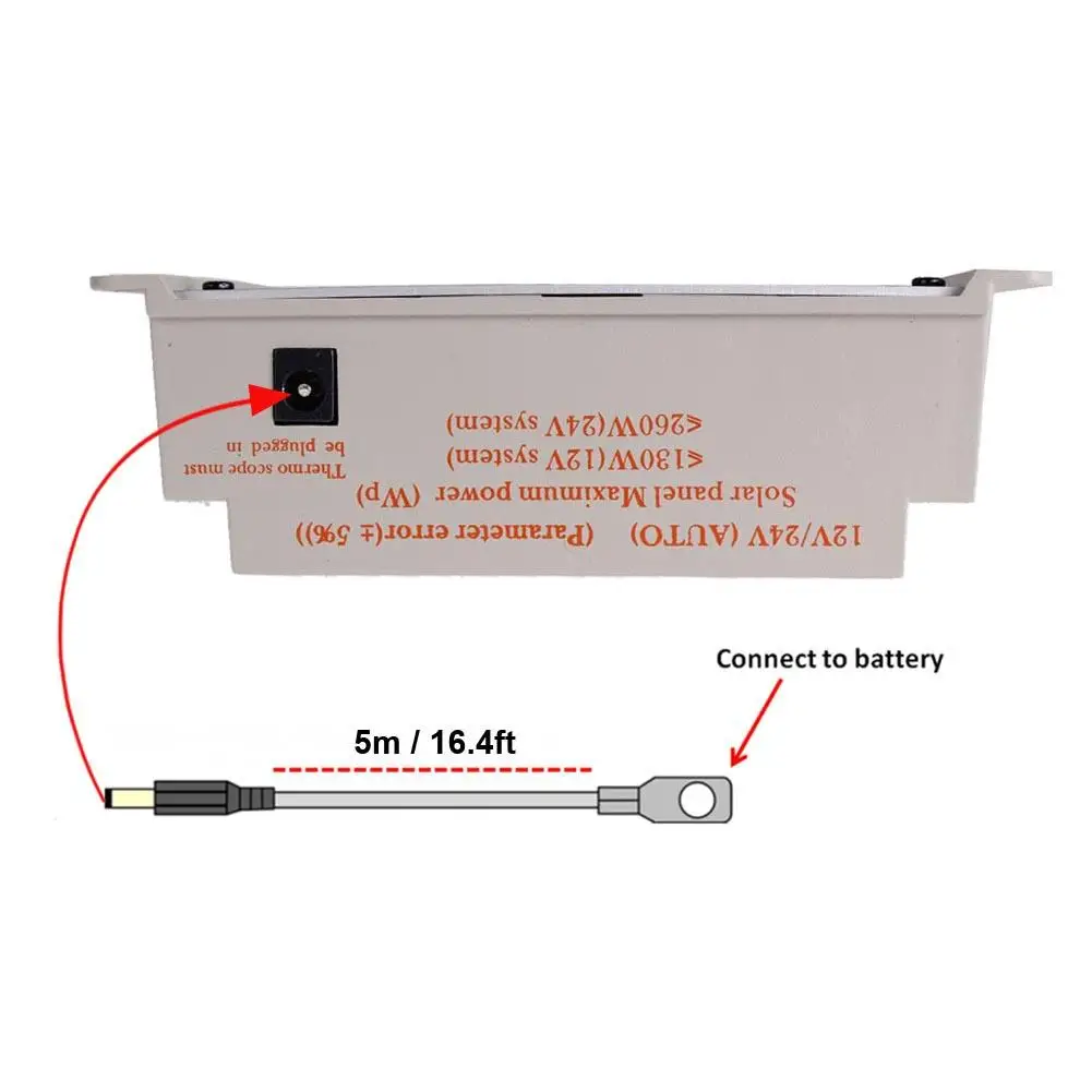 10A 12 V/24 V LCD MPPT + солнечный регулятор PWM Контроллер заряда кабель 16 FT | Обустройство