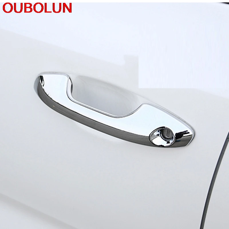 OUBOLUN для KIA Rio K2 2017 LHD ABS Хромированная боковая дверная ручка протектор Крышка