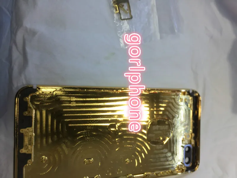 Сменный корпус dragon diamond для телефона 7 plus зеркальный 24 К Золотая задняя дверь с