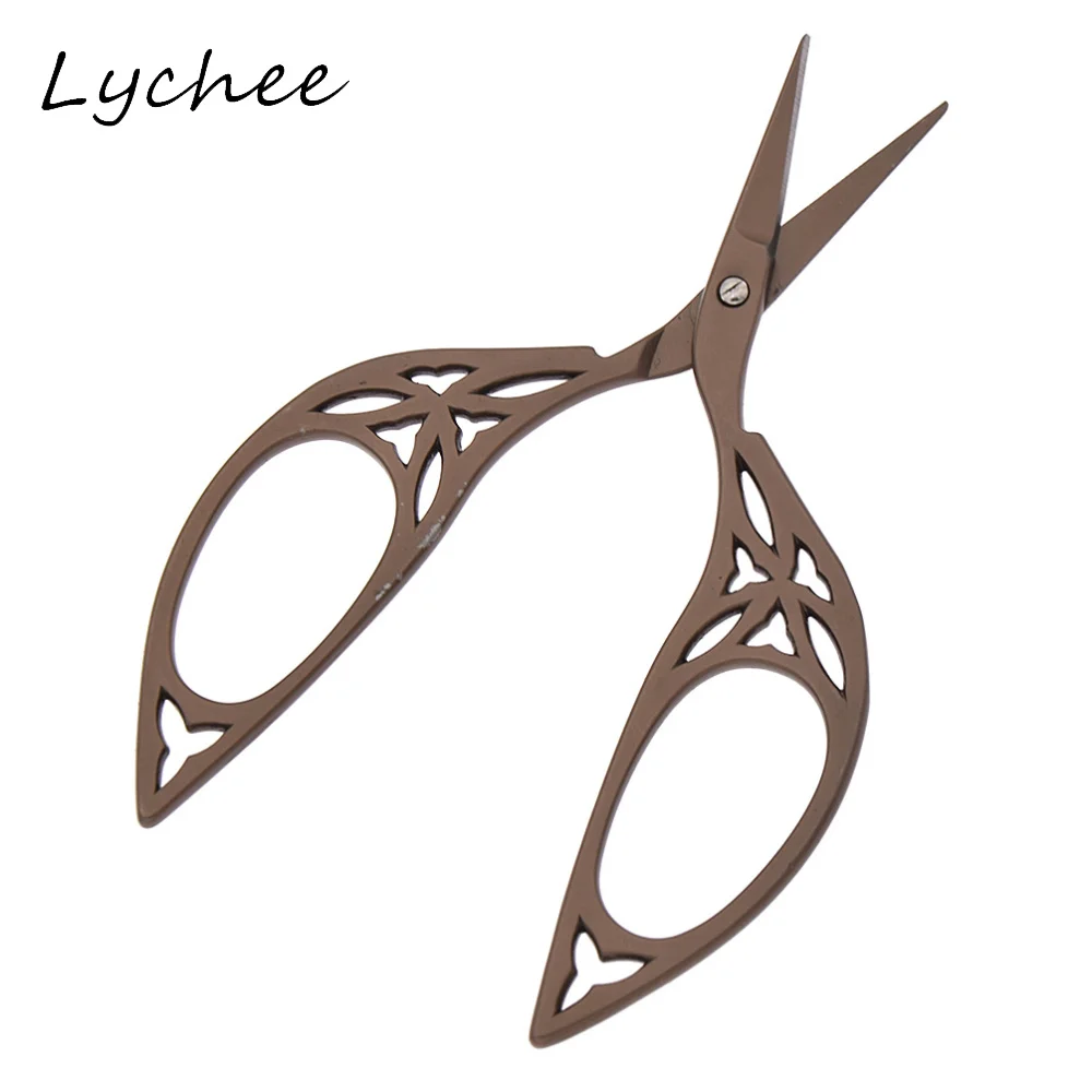 Lychee винтажные ножницы из нержавеющей стали с титановым покрытием и красочными