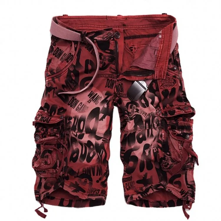 

Free shipping plus size summer men cargo shorts male Large men's fat loose casual military shorts short trousers camouflage